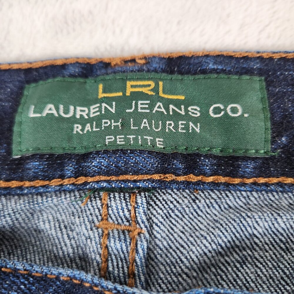 Lauren Ralph Lauren Womens Jeans Size 8 Petite Blue Denim Mid Rise Boot Cut - Picture 7 of 12